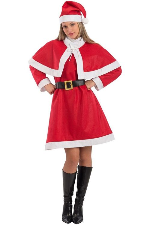 Articoli per feste - Costume Donna Natale economico taglia unica(M-L-XL) in busta