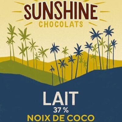 Barra de Chocolate - Leche de coco tostada ecológica y de comercio justo