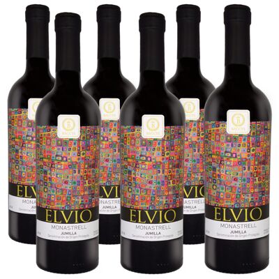 BACCYS Vin rouge espagnol - ELVIO - 0.75L - lot de 6