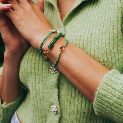 Bracelet Boisé Vert | Lilas