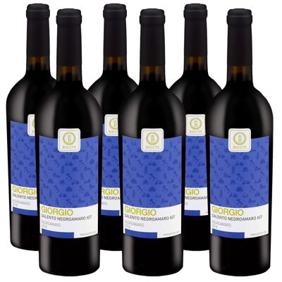 BACCYS Vin rouge italien - GIORGIO - 6 x 0.75L
