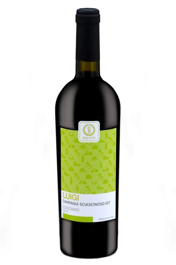 BACCYS Vin rouge italien - LUIGI - 0.75L 1