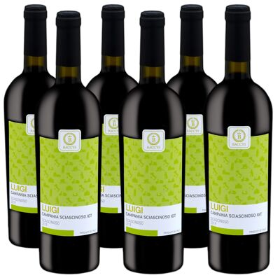 BACCYS Italienischer Rotwein - LUIGI - 6 x 0,75L