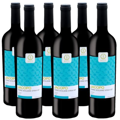 BACCYS Vin rouge italien - JACOPO - 6 x 0.75L