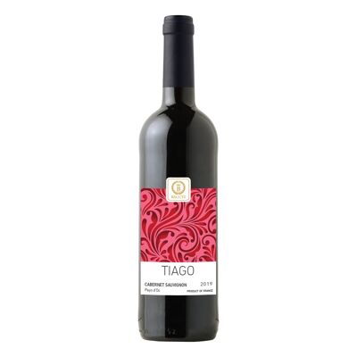 BACCYS Vin rouge français - TIAGO - 0.75L