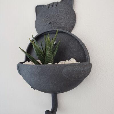 Maceta colgante con forma de gato - Decoración del hogar