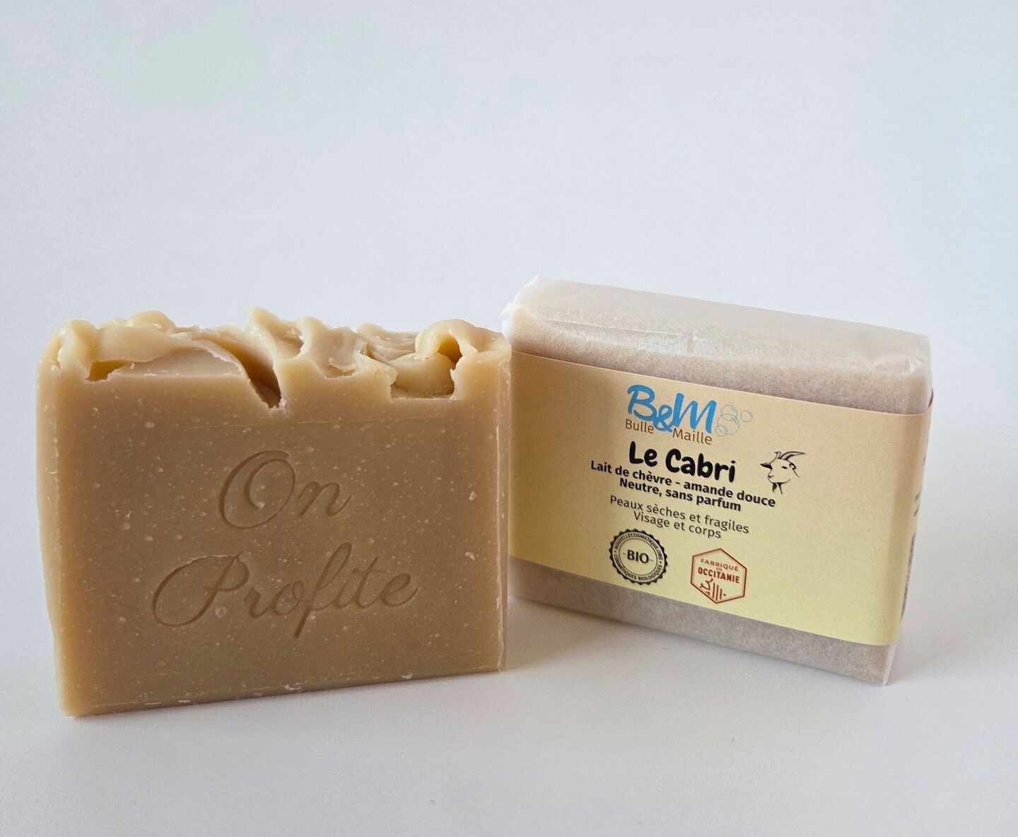 Jabón de leche de cabra orgánico - almendras dulces 100g