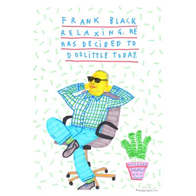 Frank Black Rilassante | Stampa artistica A4