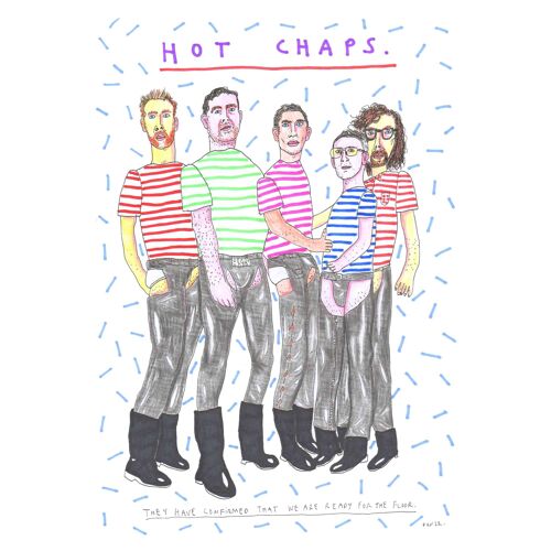 Hot Chaps | A4 art print