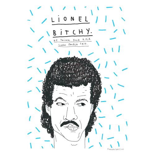 Lionel Bitchy | A4 art print