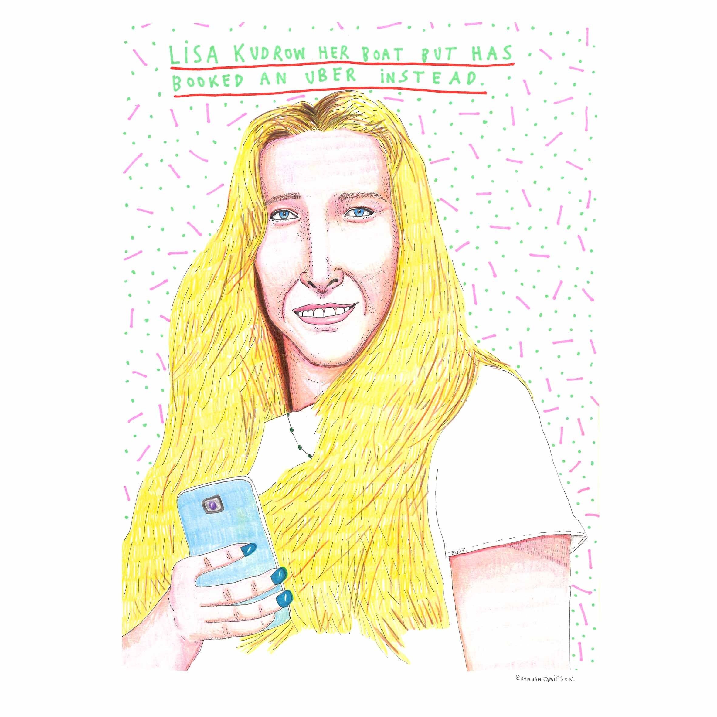 Lisa Kudrow | A4 art print