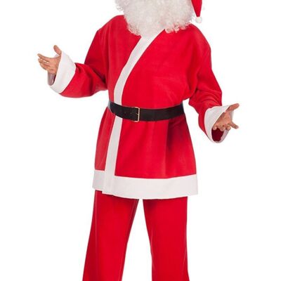 Articoli per feste - Costume Babbo Natale taglia unica (L-XL) in pile in busta con gancio