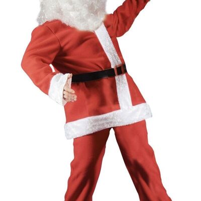 Articoli per feste - Costume Babbo Natale tg.XL in pile in busta con gancio