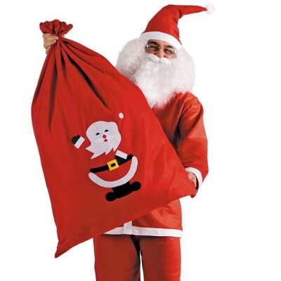 Articoli per feste - Sacco Babbo Natale in feltro h.cm.100x70 circa in busta con cavallotto