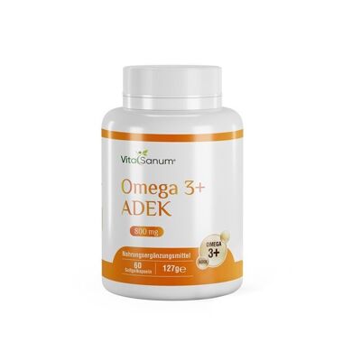 VitaSanum® - Oméga 3 + ADEK 800 mg 90 gélules