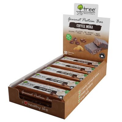 Box of 10 units Vegan Caffee Mocha protein bars