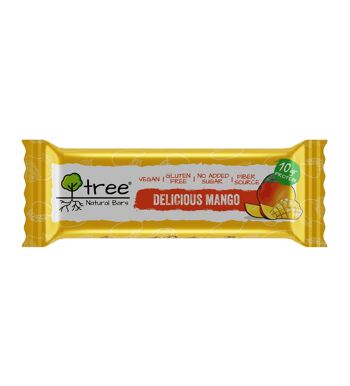 Boîte de 10 unités Barres protéinées végétaliennes Delicious Mango 2