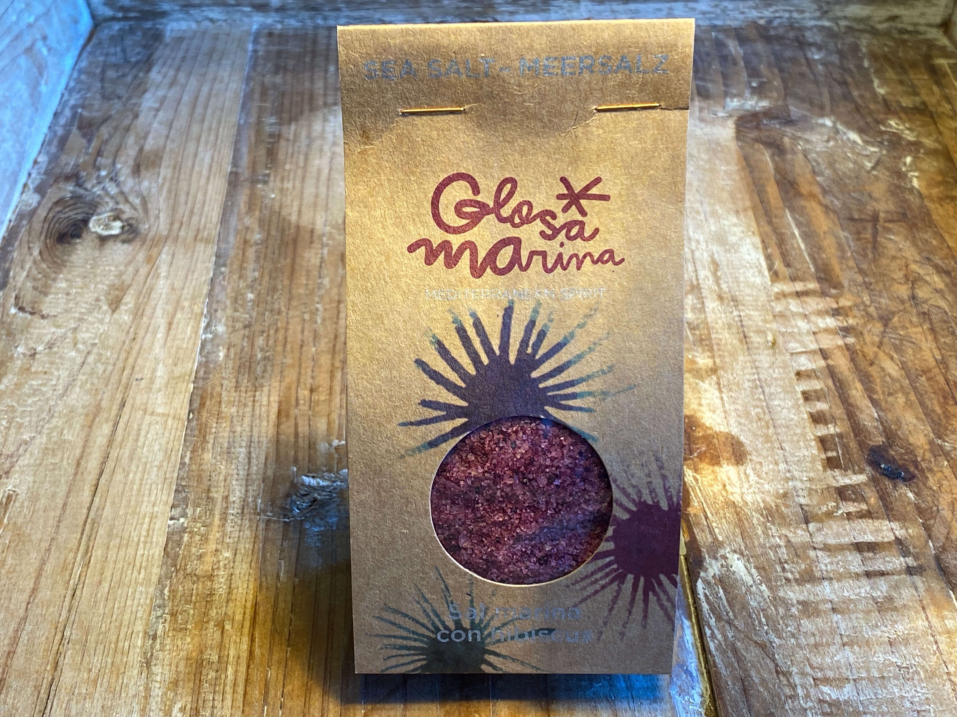 GLOSA MARINA SALE MARINO CON IBISCUS 200g GRANA FINE DI MALLORCA