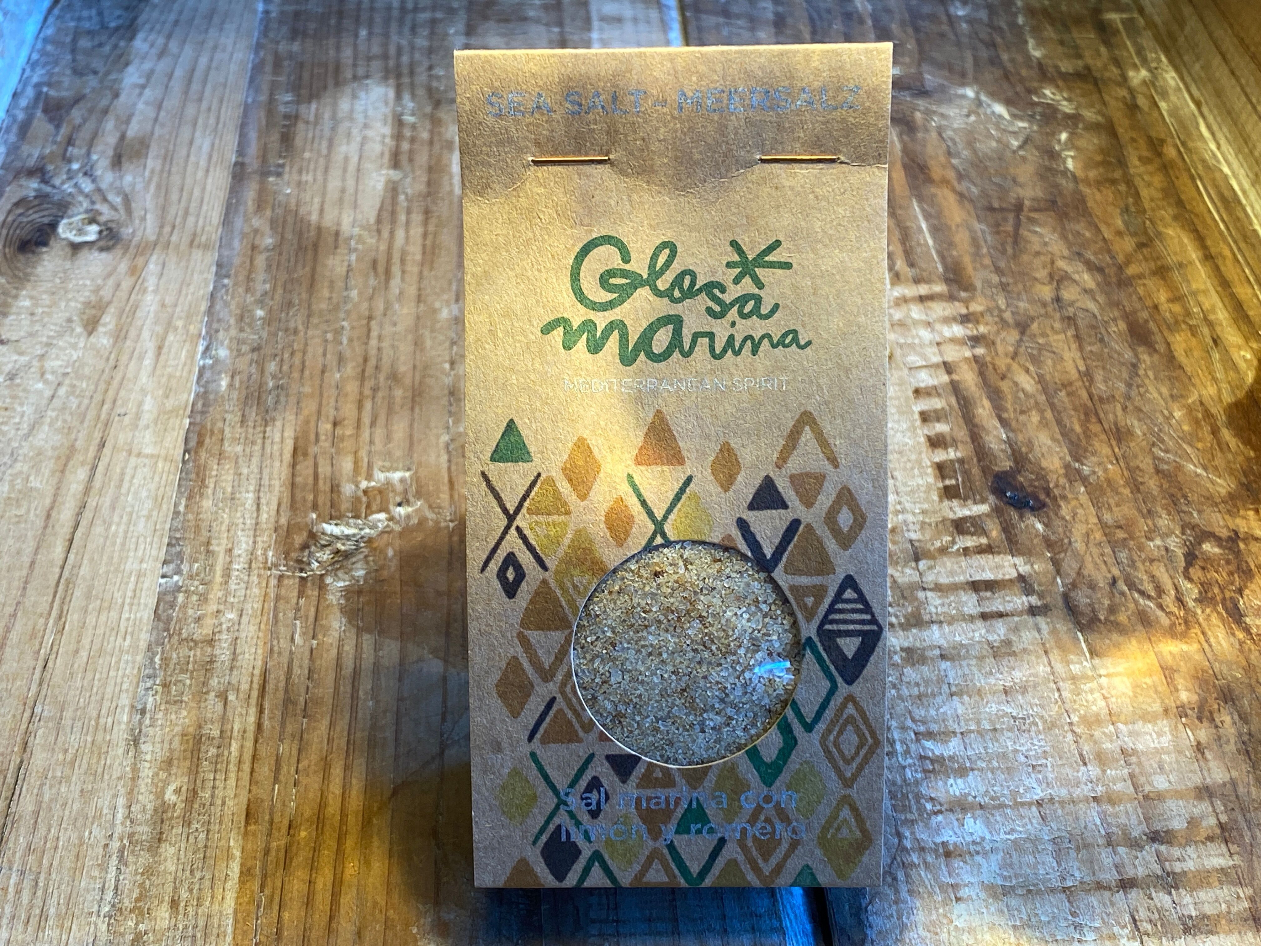 GLOSA MARINA SEA SALT WITH LEMON & ROSEMARY 200g FINE GRAIN FROM MALLORCA
