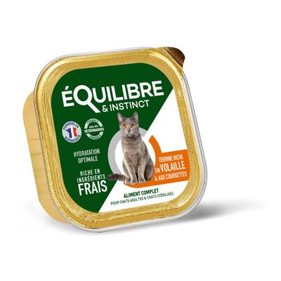 Pâtées riches en volaille & aux courgettes (chat stérilisé et chat adulte)