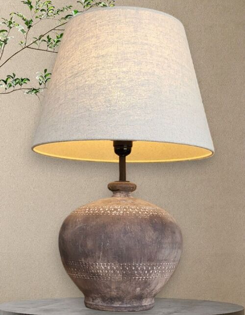 Terracotta Table Lamp N°21 - Ceramic table lamp base