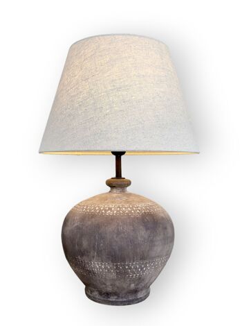 Lampe de Table Terracotta N°21 - Pied de lampe en céramique 2