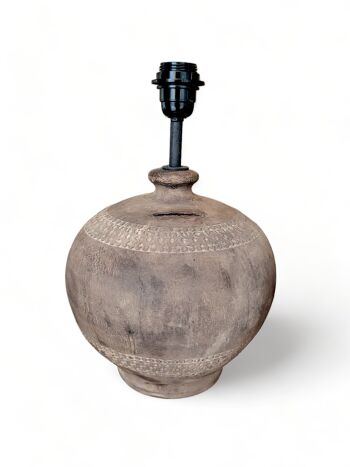Lampe de Table Terracotta N°21 - Pied de lampe en céramique 3