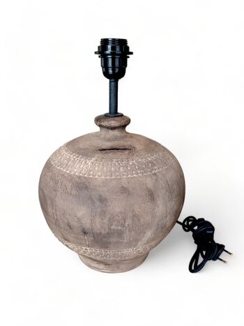 Lampe de Table Terracotta N°21 - Pied de lampe en céramique 4