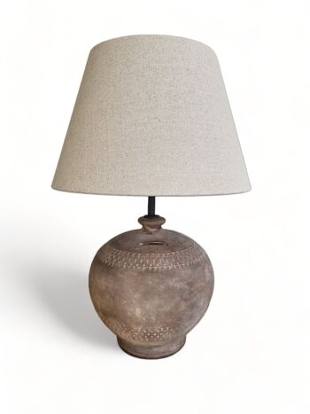 Lampe de Table Terracotta N°21 - Pied de lampe en céramique 6