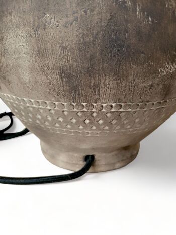 Lampe de Table Terracotta N°21 - Pied de lampe en céramique 10