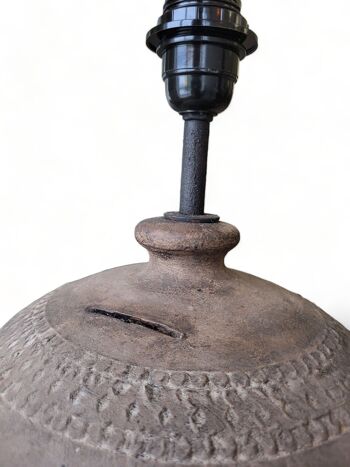 Lampe de Table Terracotta N°21 - Pied de lampe en céramique 15