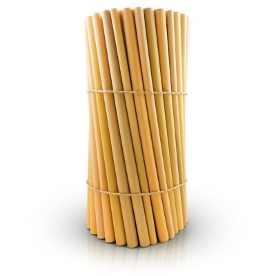 Pajitas de bambú – 50 unidades (22cm)
