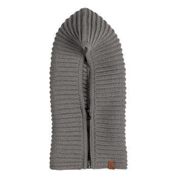 Cagoule zippée à capuche pour hommes en tricot mérinos 4