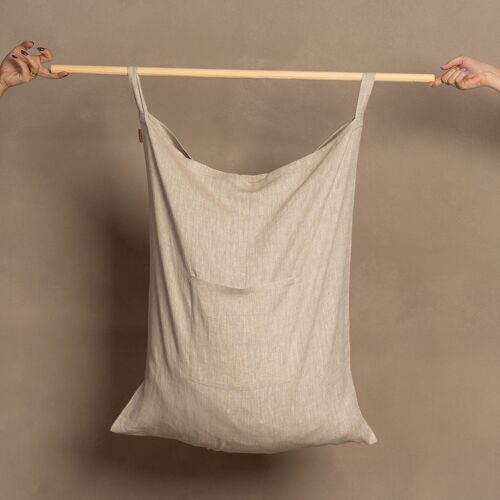 Linen Hanging Laundry Bag