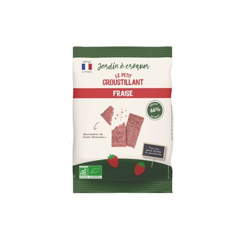 Le petit croustillant bio aux fruits - Fraise 50g