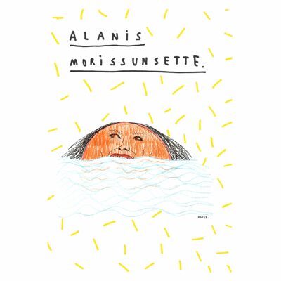 Alanis Morissunsette | Impresión de arte A4