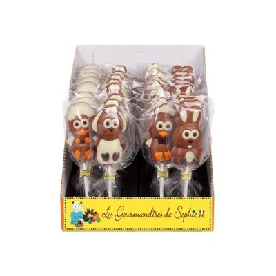 Chocolate - Farm animal lollipops