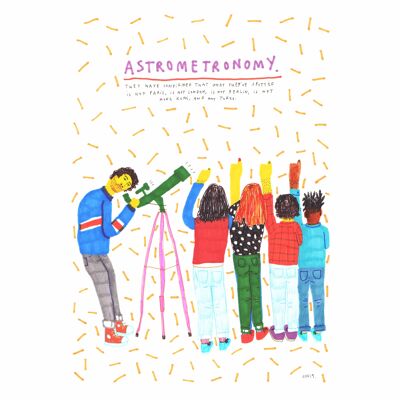 Astrometronomía | Impresión de arte A4