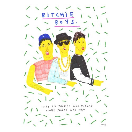 Bitchie Boys | A4 art print