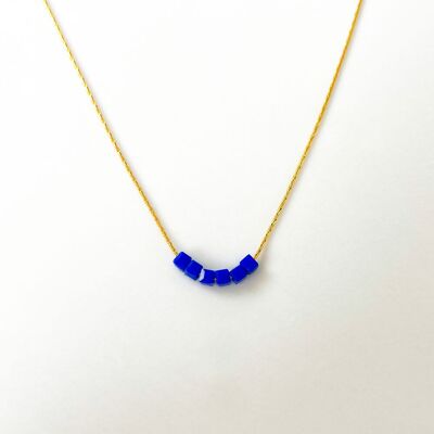 Collana Simply Square Blu