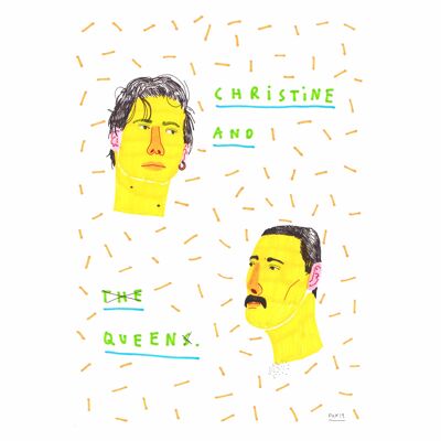 Christine und Königin | A4-Kunstdruck