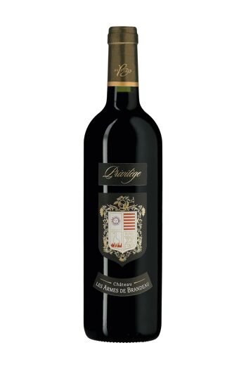Privilège du Château les Armes de Brandeau - 2015 - Castillon Côtes de Bordeaux - Vin rouge puissant et étonnant issu d'une sélection rigoureuse de vieilles vignes, élevé en fût de chêne français 1