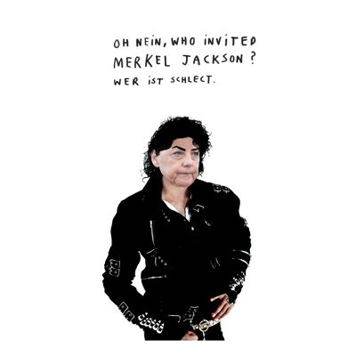 Merkel Jackson | A4-Kunstdruck
