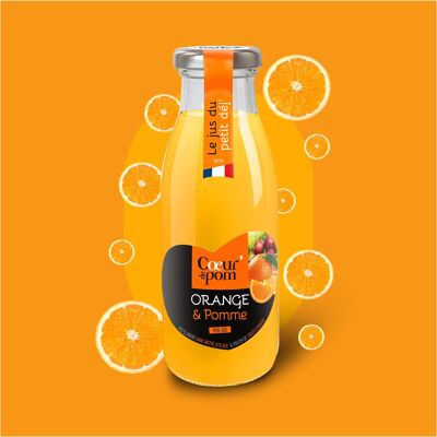 Reiner Orangen- und Apfelsaft – 25 cl