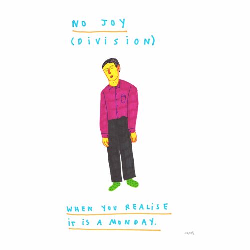 No Joy Division | A4 art print