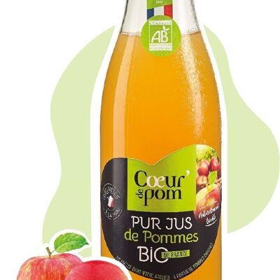Pure ORGANIC Apple Juice FROM FRANCE - 75cl