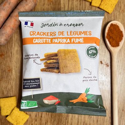 Crackers vegetali biologici - Carota alla paprika affumicata 70g