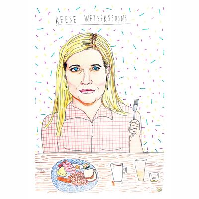 Reese Wetherspoons | A4-Kunstdruck
