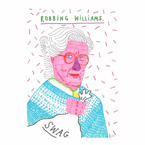 Robbing Williams | A4 art print