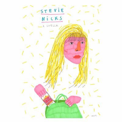 Stevie Nicks Una Stella | Stampa artistica A4